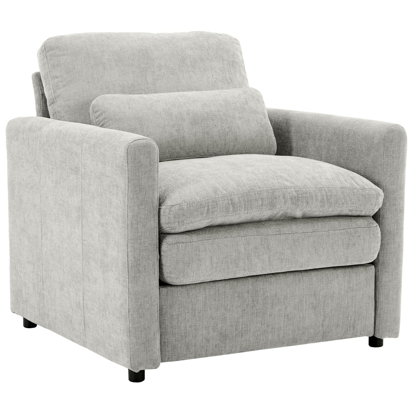 Cozy Upholstered Cushion Armchair For Living Room