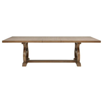 Brockway 104-inch Extension Leaf Dining Table Barley Brown