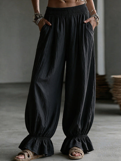 Women's Autumn Solid-Color Casual Pants