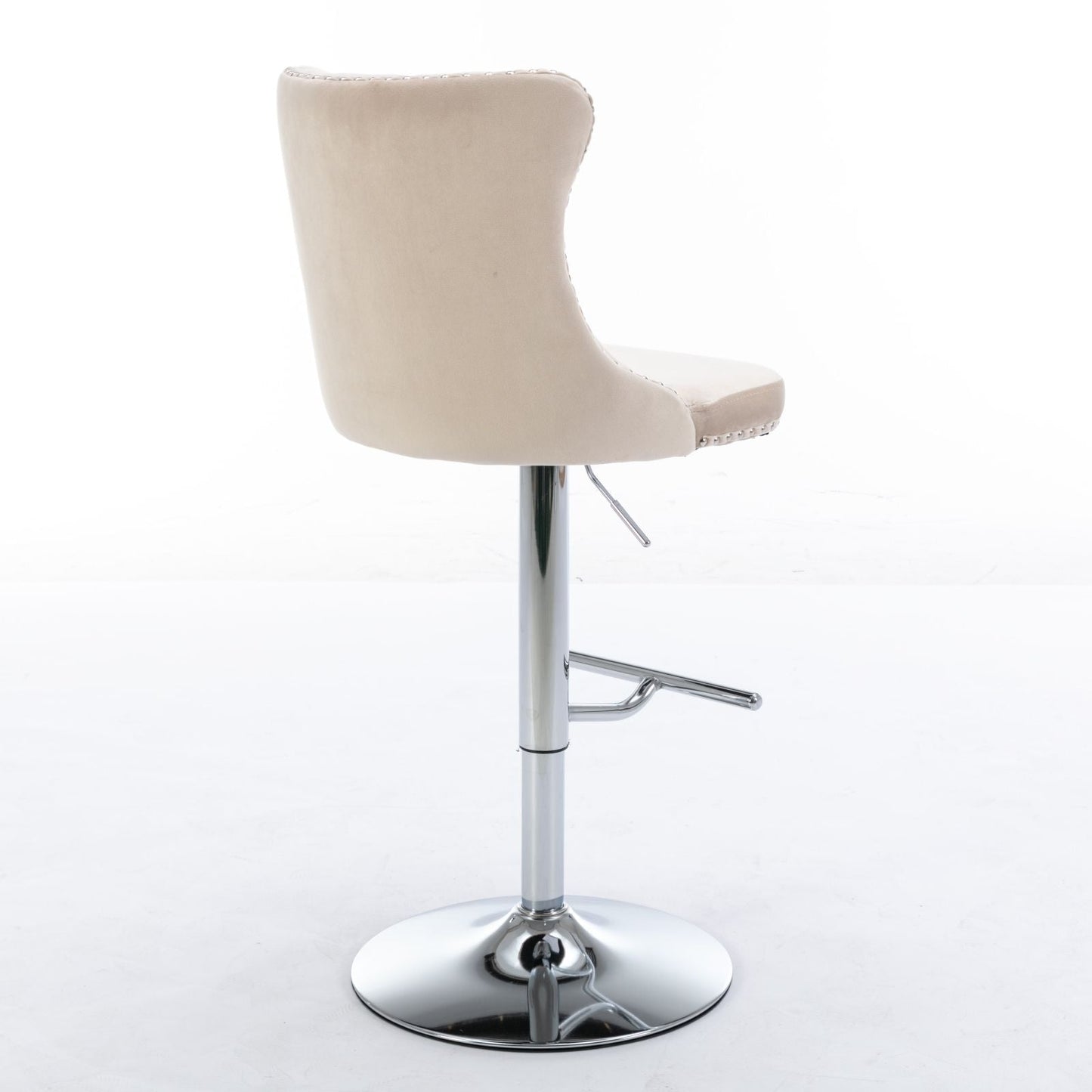 Swivel Adjustable Height Barstools Set of 2