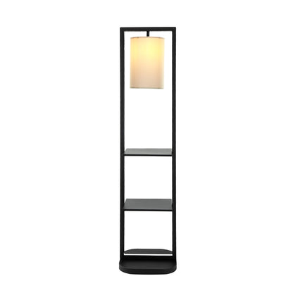 Two Tiered Vertical Shelving Stand with Light