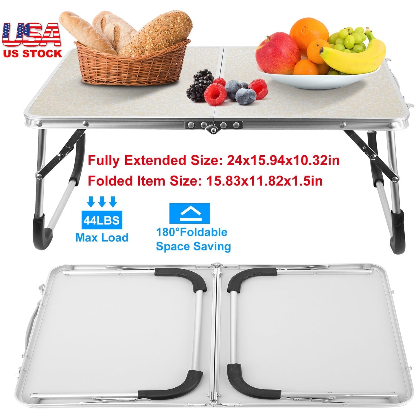 Foldable Laptop Table Notebook Bed Desk Breakfast Reading Writing Lap Tray For Sofa Couch Floor Dormitory