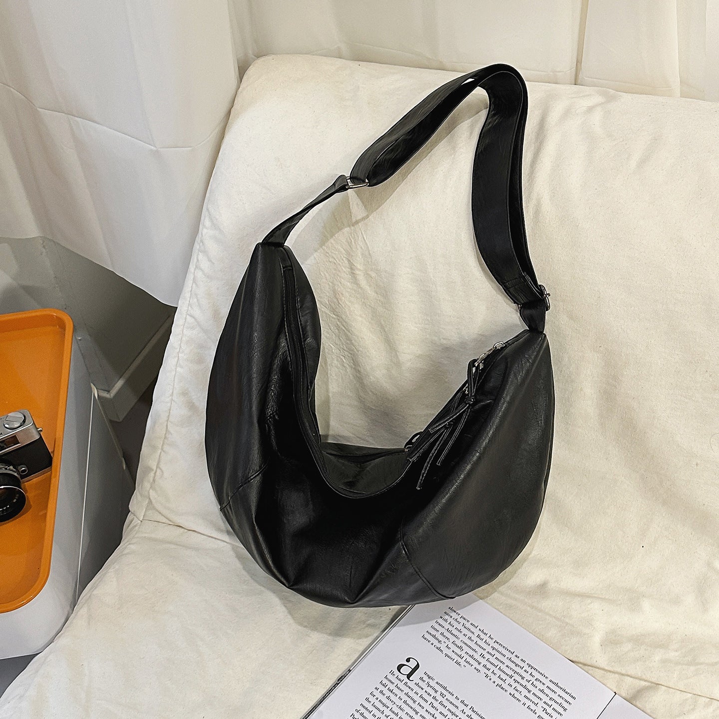 Large-capacity Motorcycle Riding Bag, Cool And Unique Crossbody Bag, Simple Single-shoulder Crossbody Bag