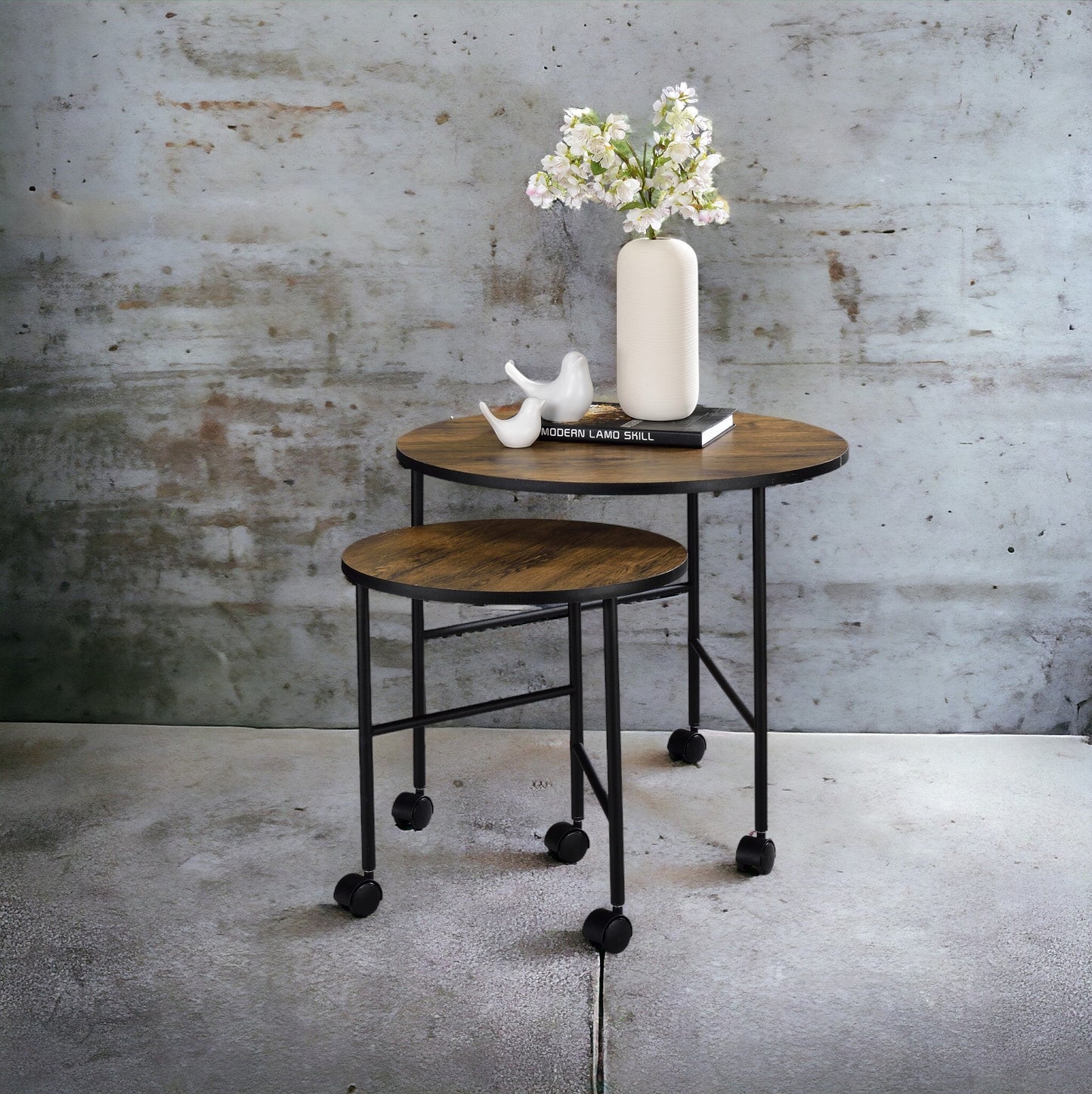 Oblis Vintage Nesting Tables (Set of 2)