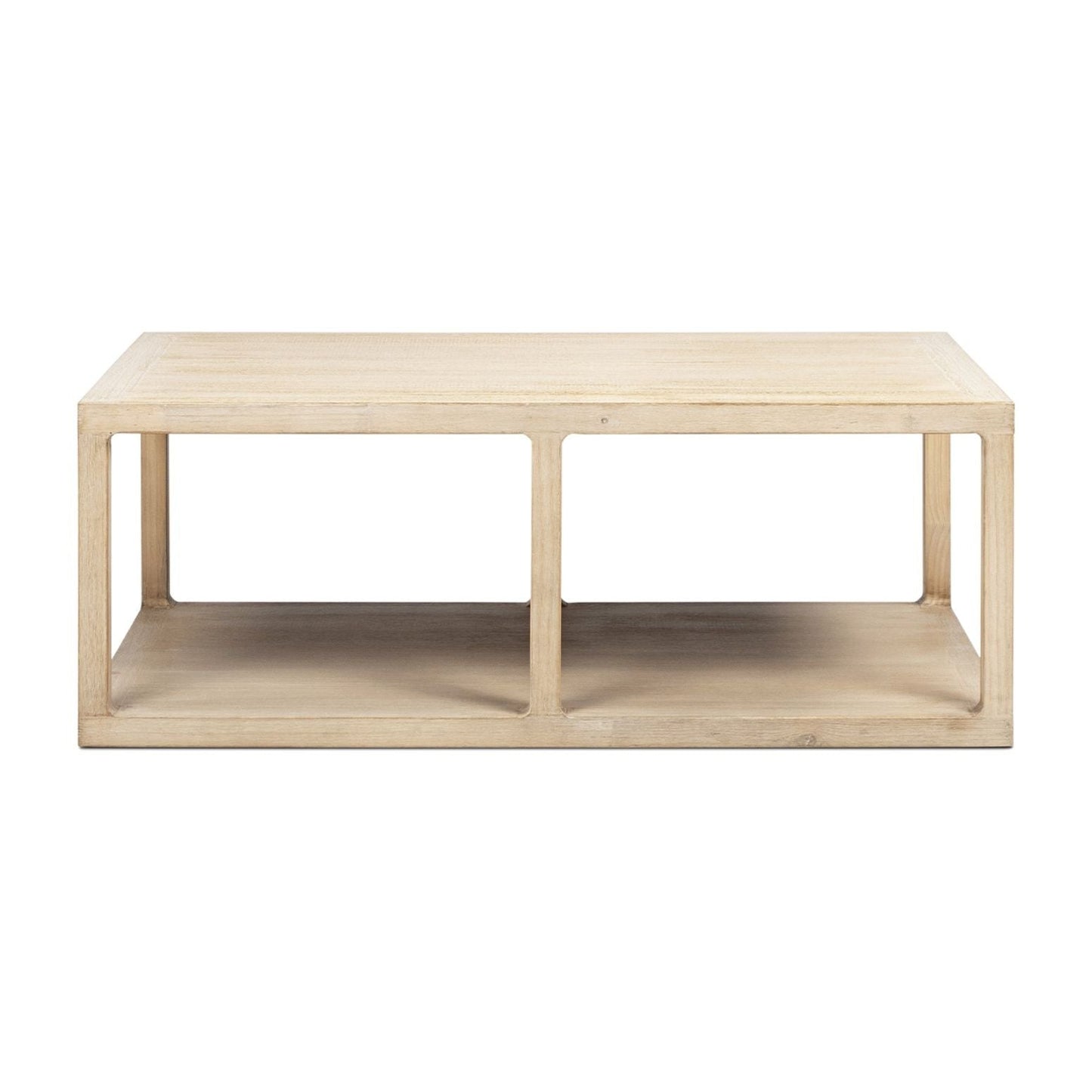Ellis - Open Frame Coffee Table With Lower Shelf - Natural