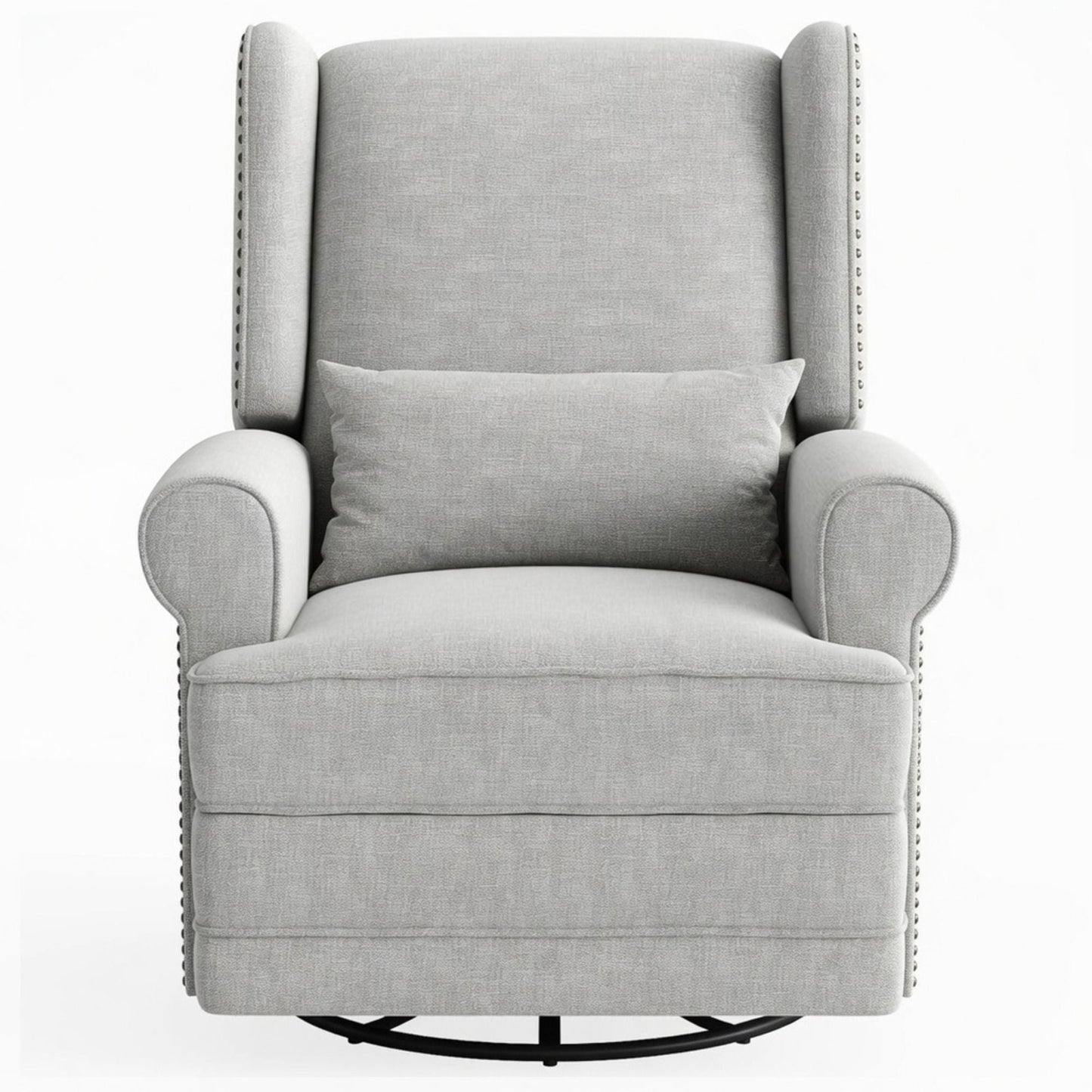 Extra Wide Swivel Recliner Glider Chair With Footrest