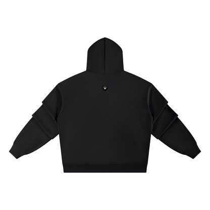 Unisex Heavyweight Ruched Sleeves Hoodie