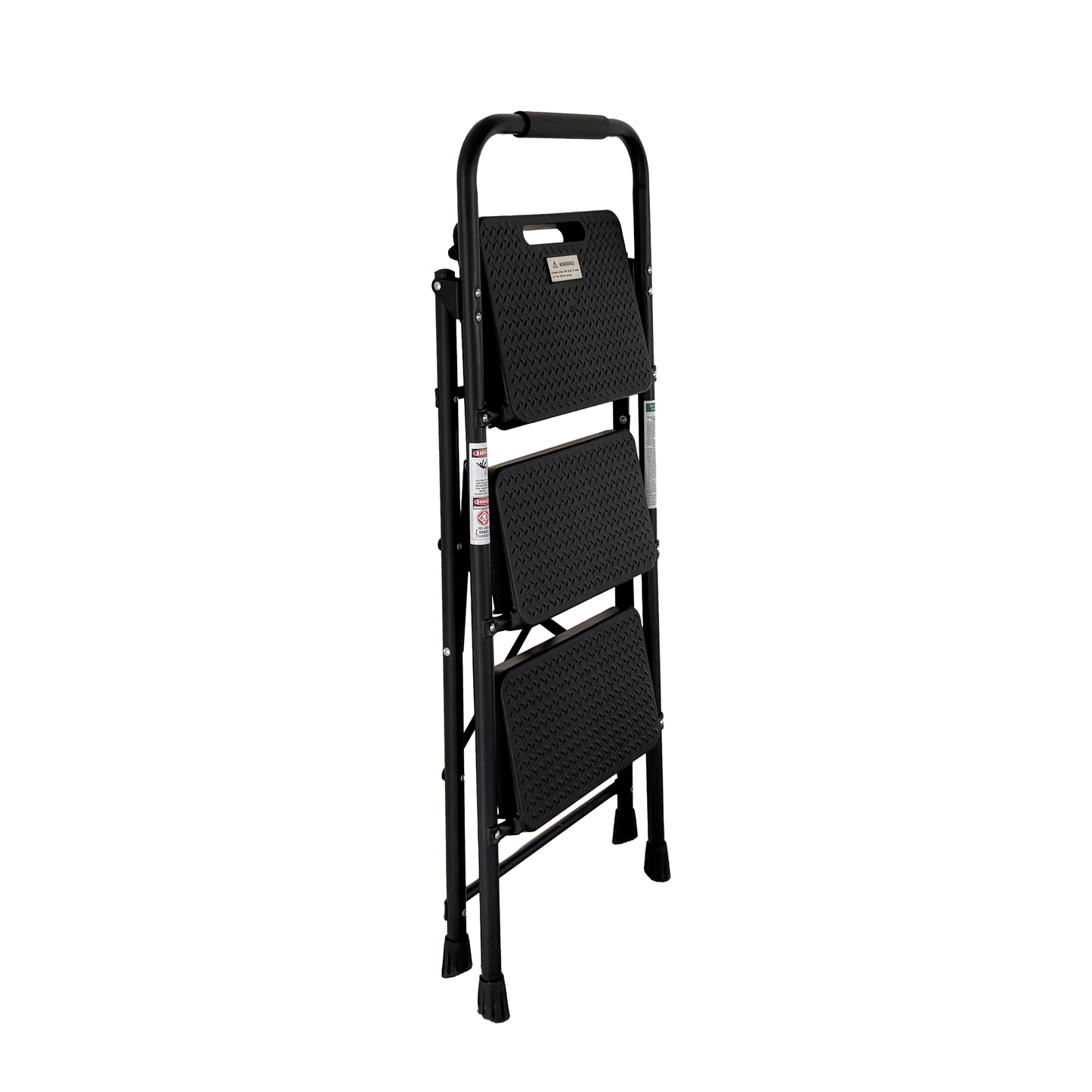 3 Step Ladder Folding Step Stool with Wide Anti-Slip Pedal