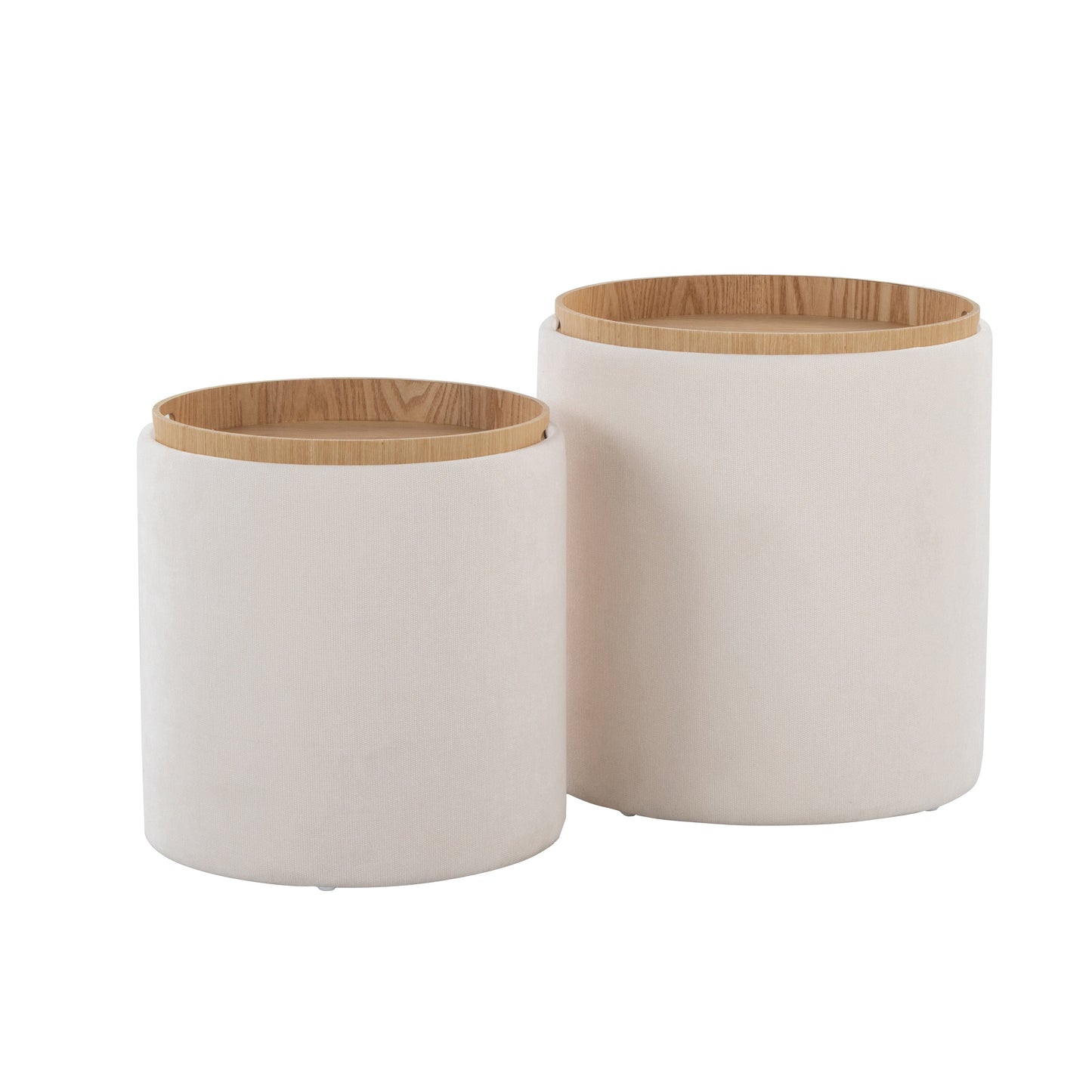 Contemporary Nesting Ottoman Set in