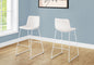Bar Height Office Chair with Curved Backrest and Leather-Look Upholstery