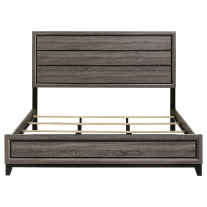 Watson Wood Eastern King Panel Bed Grey Oak