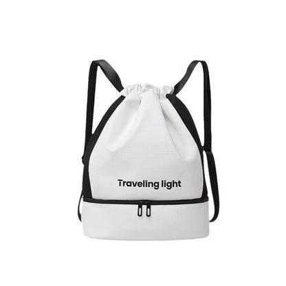 Sports fitness backpack, wet and dry separation swimming backpack purse, short trip waterproof portable backpack