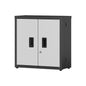 Metal Tool Garage Storage Cabinet with 2 Doors and Lock