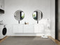 72" Bathroom Vanity With Resin Sink, Soft Close Doors, and 1-Side Cabinet