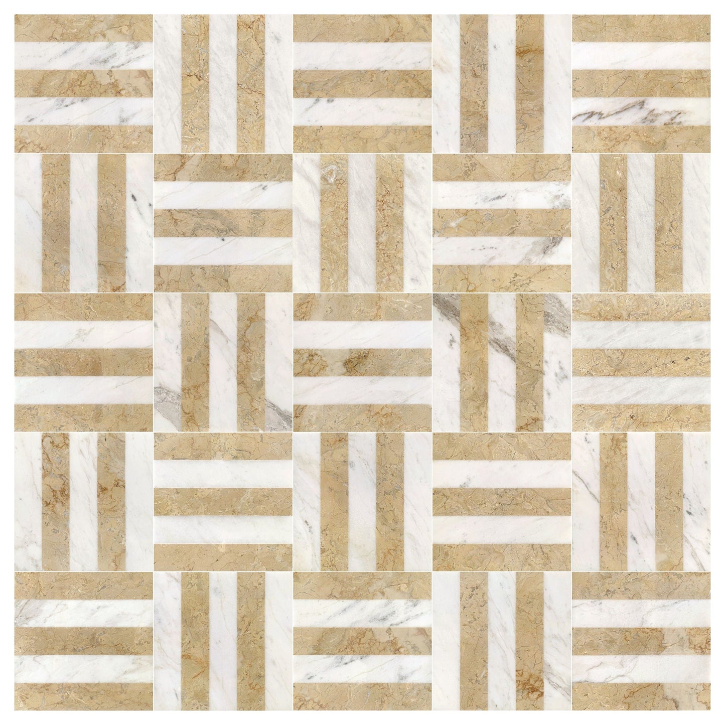 Elegant Waterjet Polished Marble Tile For Floor And Wall