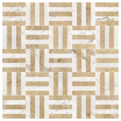 Elegant Waterjet Polished Marble Tile For Floor And Wall