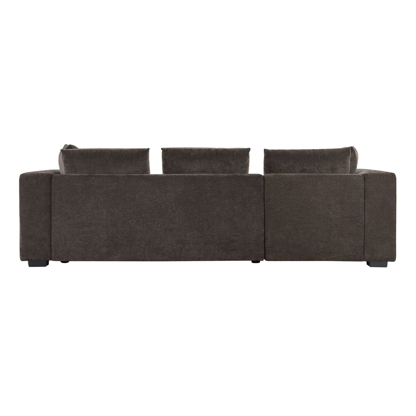 Modern L Shaped Sectional Sofa With Upholstery And Wooden Storage