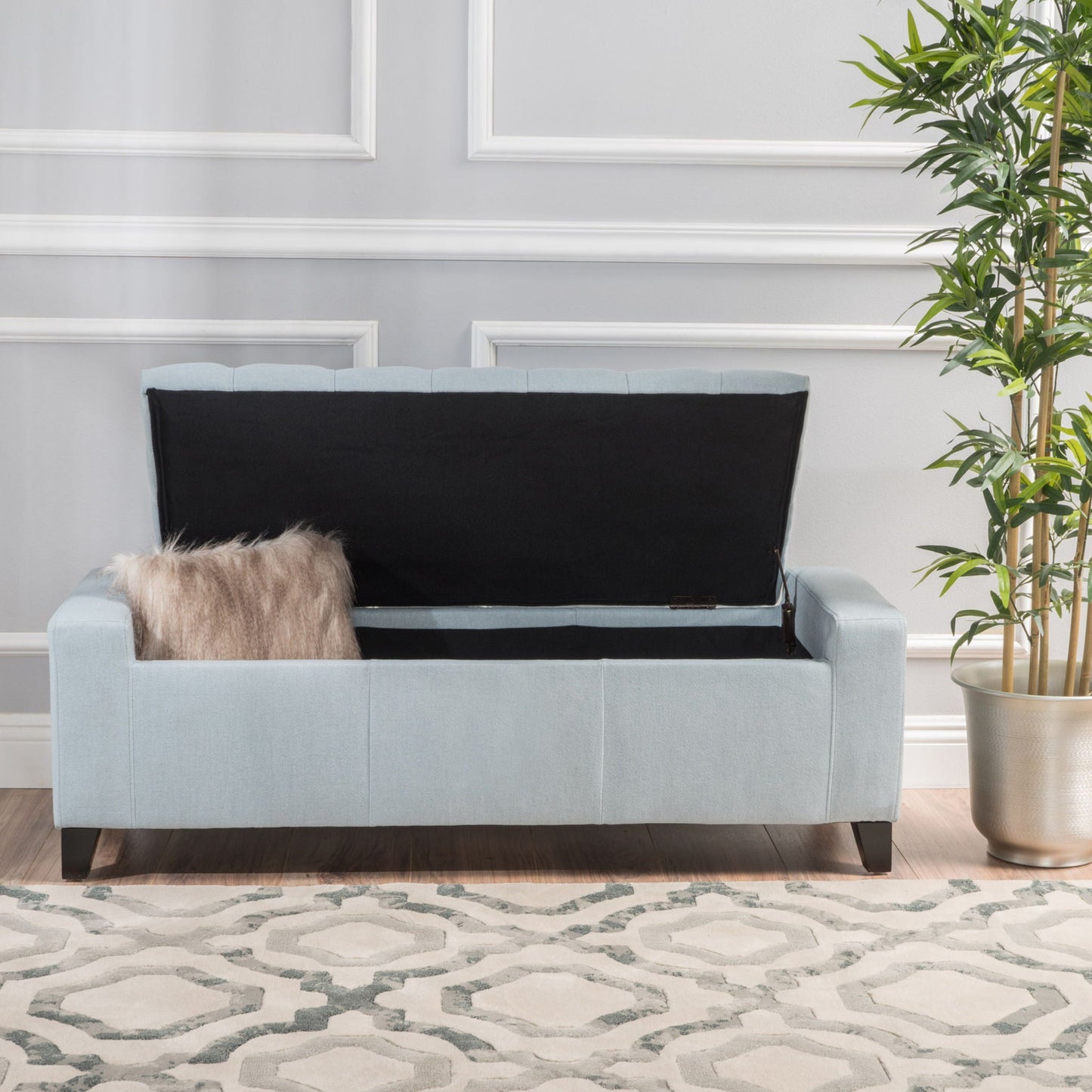 Guernsey Ottoman Storage With Tufted Top