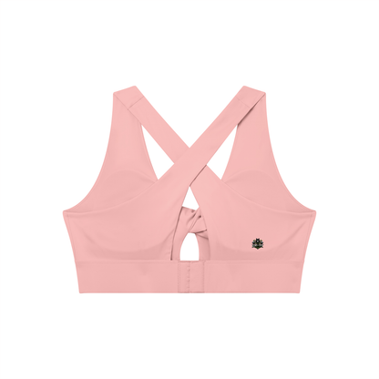 Loki & Ivy Women's Twist Front V-Neck Sports Bra
