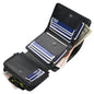 MenÕs Leather Wallet ID Card Holder Purse Trifold Clutch Money Zipper with ID Window_x000B__x000B_14 Credit Card 1 ID Card