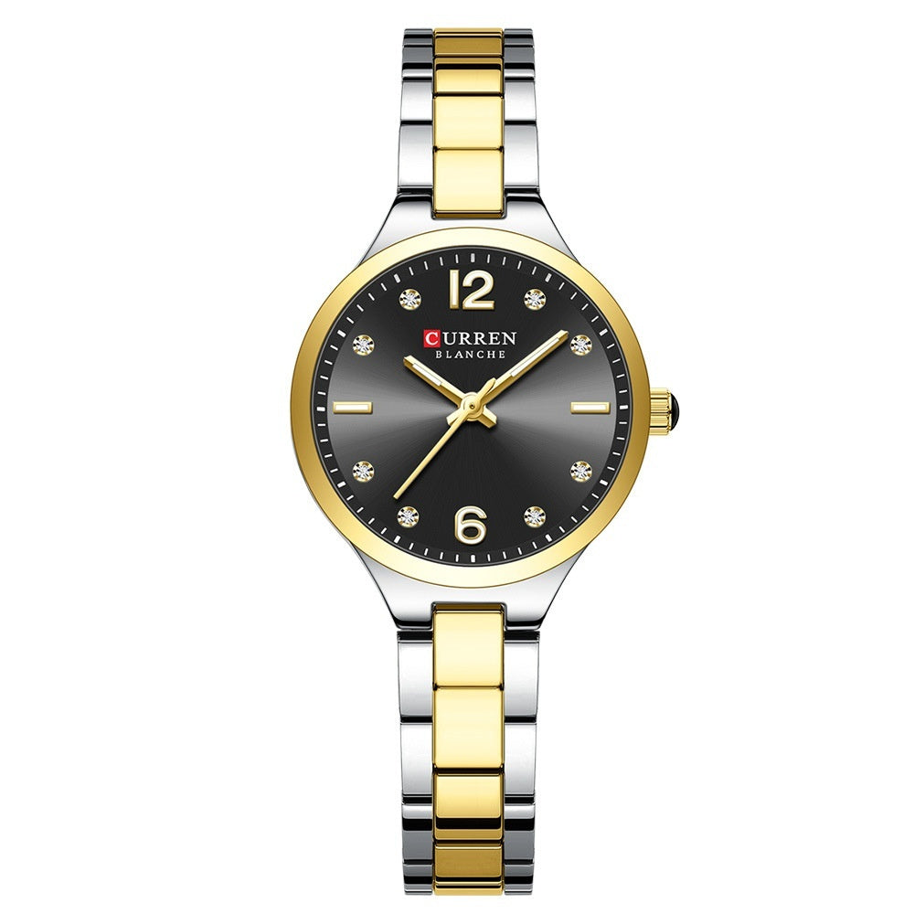 Simple Small Dial Waterproof Quartz Womens Watch