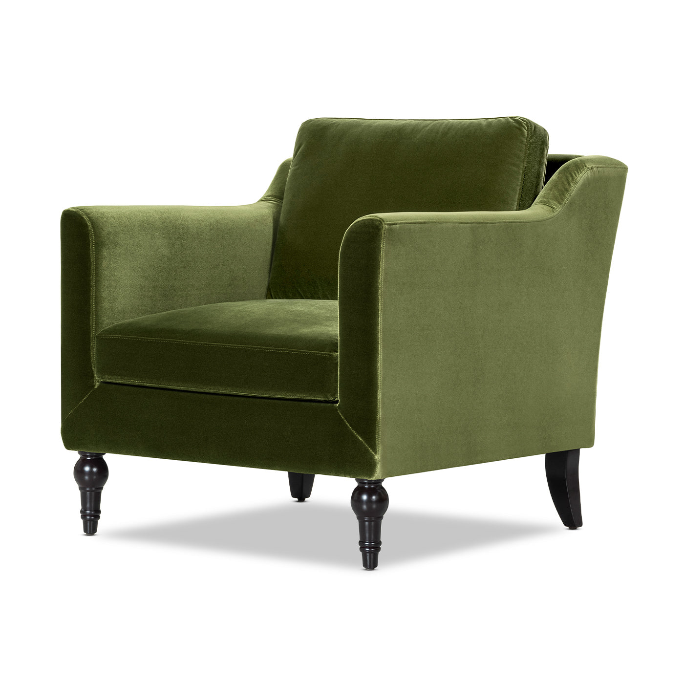 Josephine 33" Upholstered Accent Chair, Olive