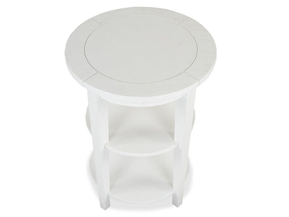 Heron Cove - Round Accent End Table - Chalk White