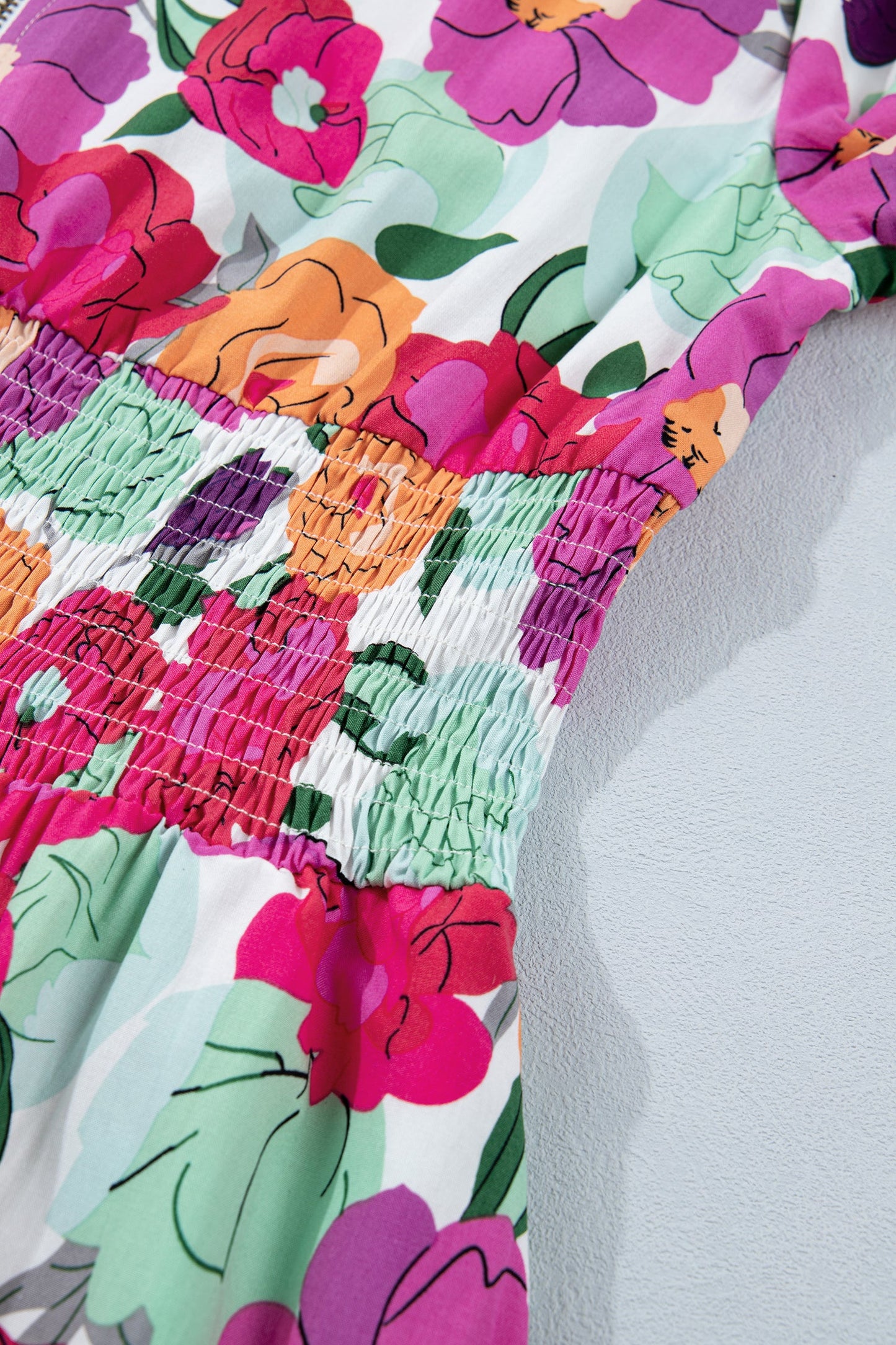 Lisa Puffy Half Sleeve Dress