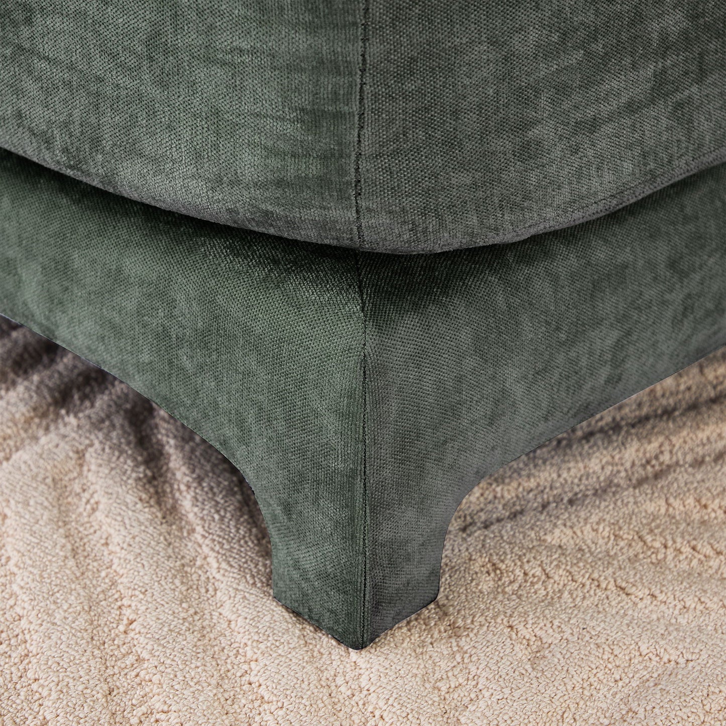 Elegant Sofa With Ergonomic Design And Lumbar Pillows