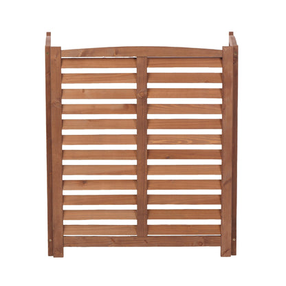 3 Panel Outdoor Wooden Air Conditioner Fence