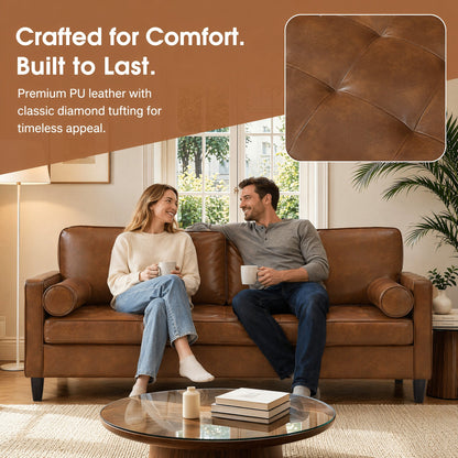 Classic Design Leather Couch
