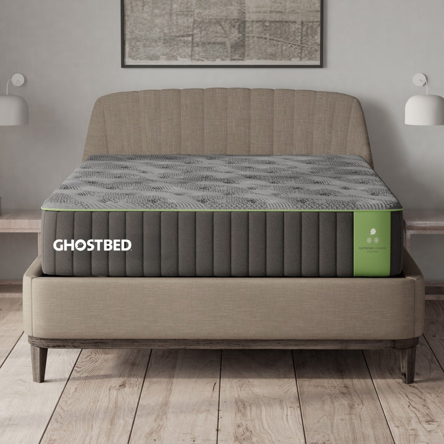 Supreme 12" Hybrid Mattress With Plush Quilted Cooling Foam Design
