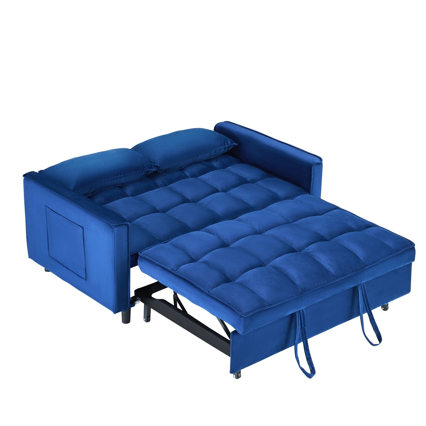 Sofa Bed With Pockets, 3 In 1 Convertible For Living Room