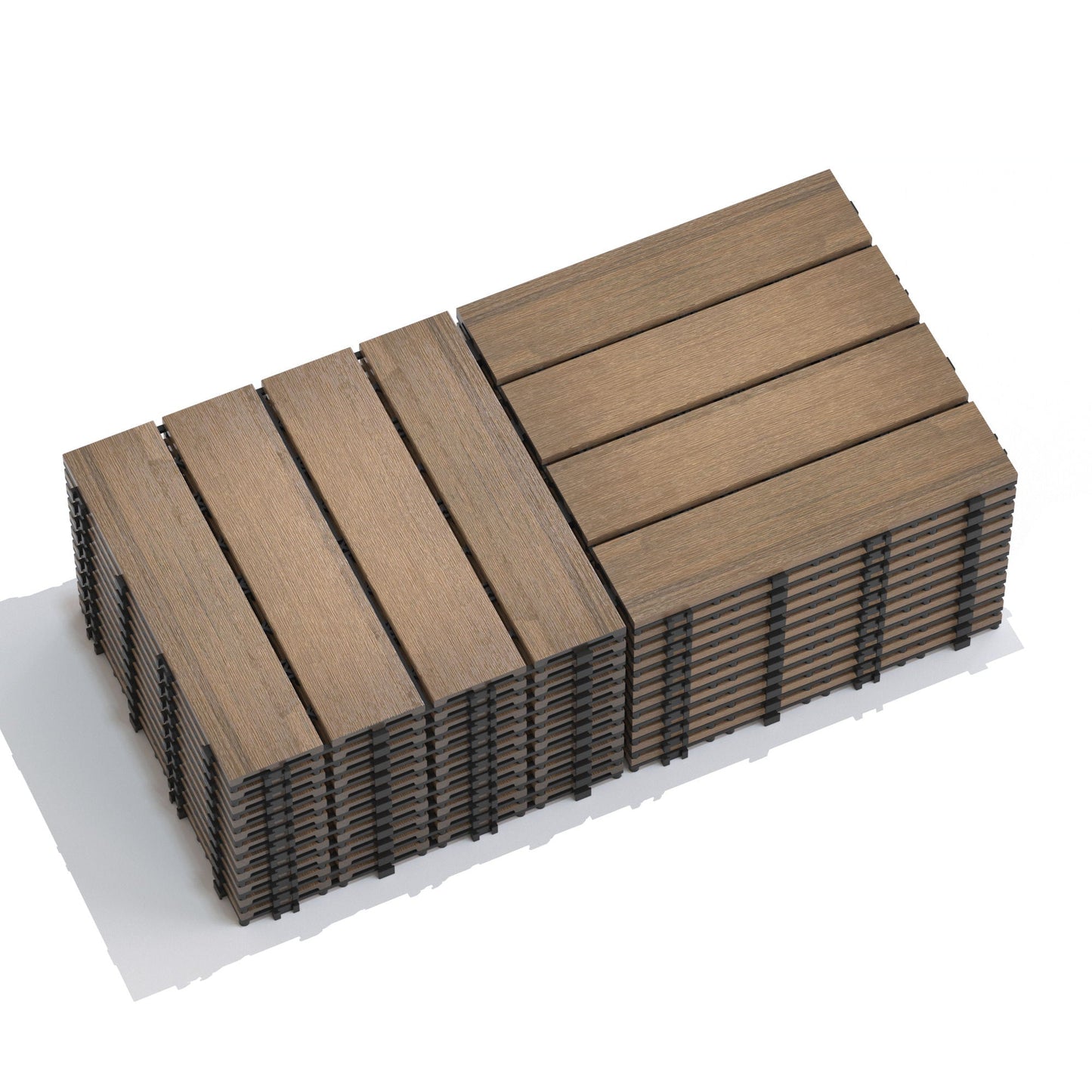 Patio Deck Tiles, Pack Of 22