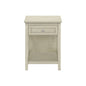 Accent End Table, 2 Tier, Storage Drawer, Transitional Style