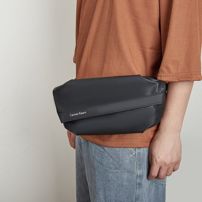 Men's Sports Fanny Pack – Casual Shoulder Bag, Cycling Breast Bag, Waterproof Chest Purse, Crossbody Waist Bag, Fanny Pack for Men