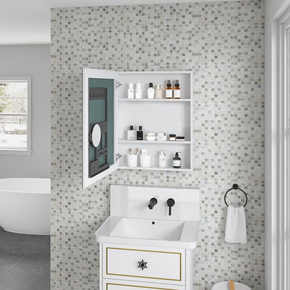 24'' W x 30'' H Surface Frameless Mirror Medicine Cabinet