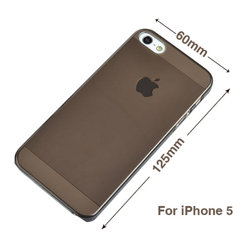 Black Clear Crystal Hard Snap-On Case for iPhone 5