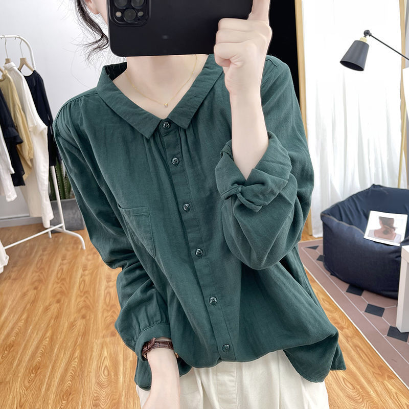 Springautumn Relaxed-fit Youth-boosting Slimming Top For Work