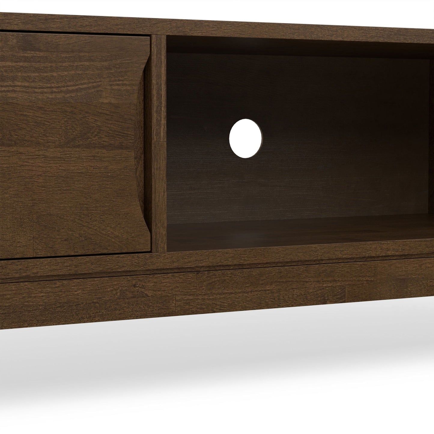 Harper - Low TV Media Stand - Walnut Brown