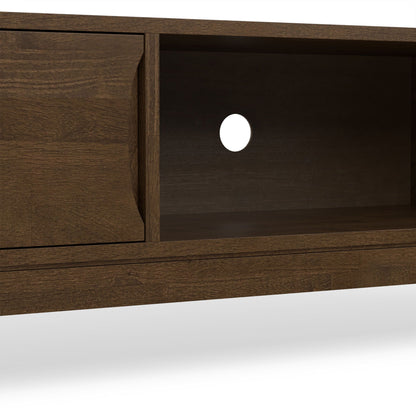 Harper - Low TV Media Stand - Walnut Brown