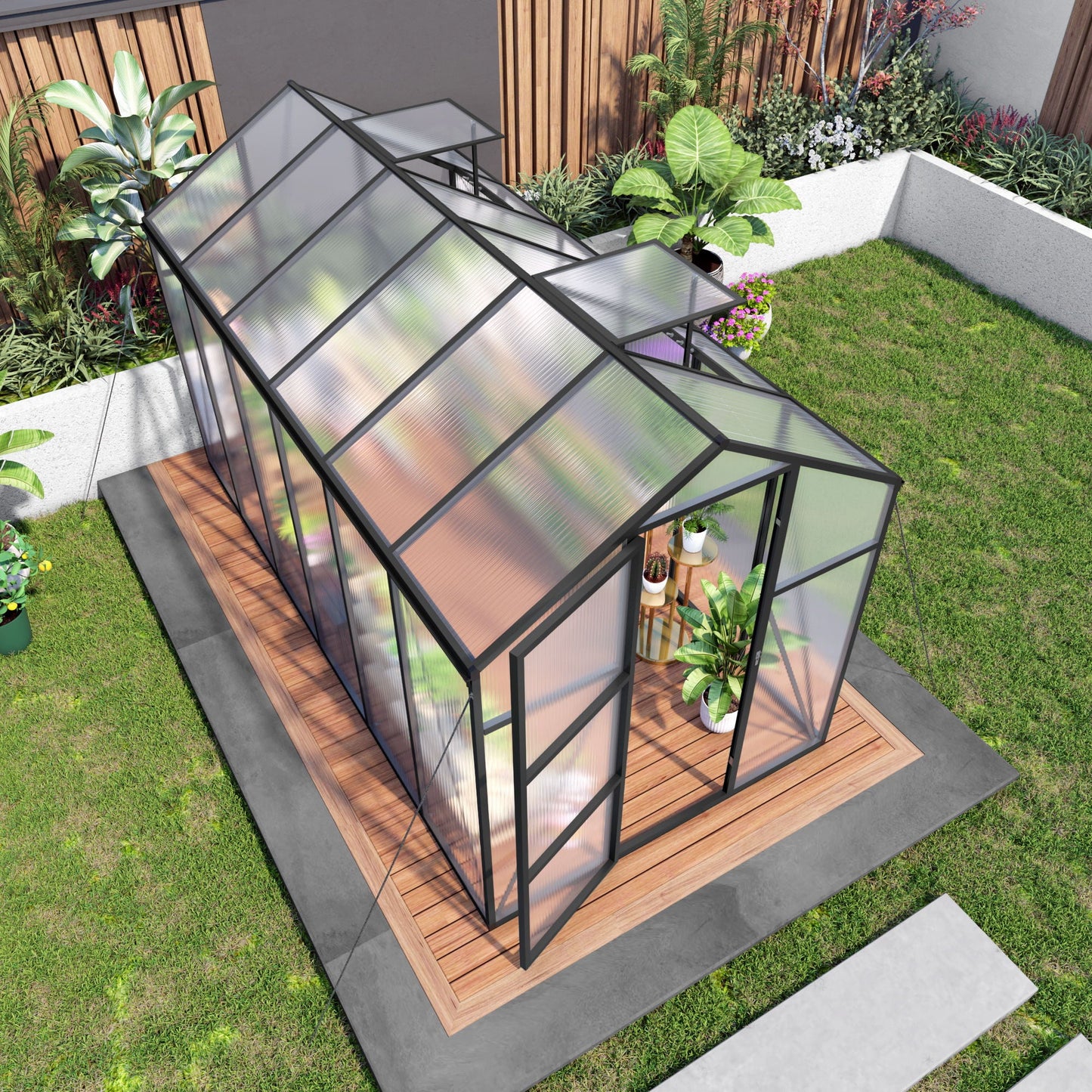Gain Height Windproof house With Raised Base