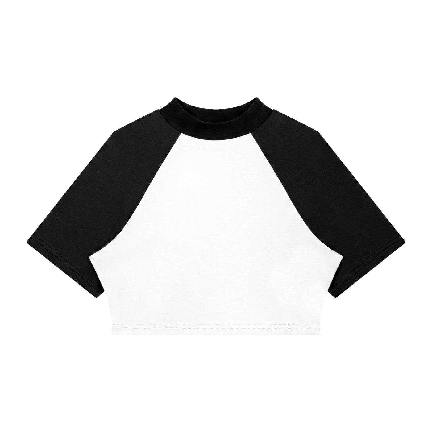 Loki & Ivy Women’s Color Block Raglan Crop T-Shirt