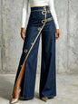 Women's New Irregular Straight-Leg Denim Trousers