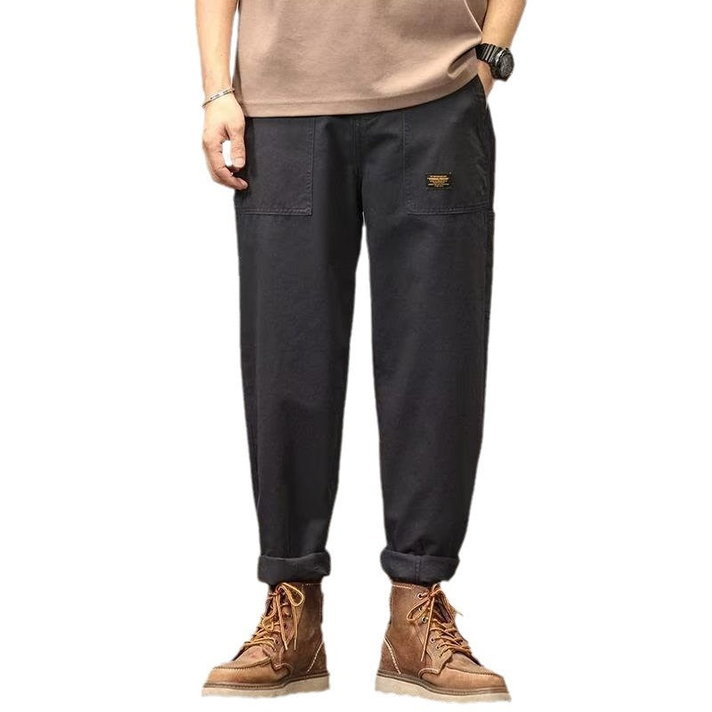 Loose Straight Hong Kong Style Sweatpants