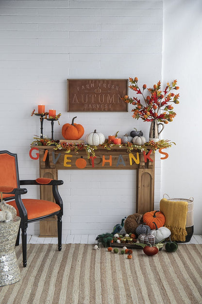 Knite Pumpkin Ornament Decor For Holiday Harvest Festival Fall Festival & Thanksgiving