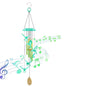 Solar Wind Chime with Color-Changing LED & Aluminum Tubes