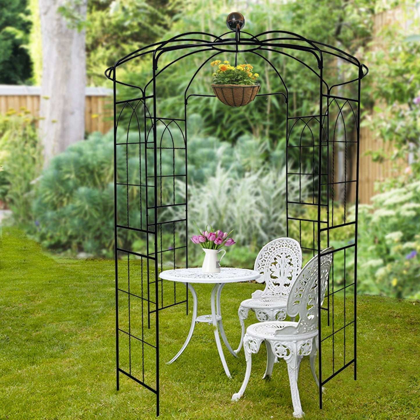 Metal Garden Arch Iron Pergola