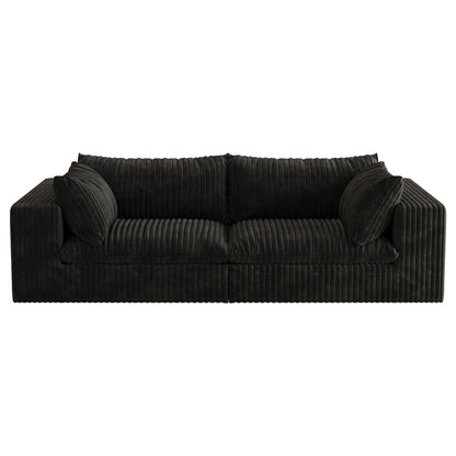 Y137 Modular Black Sofa