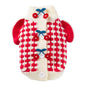 Cute Cherry Small Dog Sweater Soft Girl Dog Cardigan Clothes Turtleneck Warm Pet Puppy Knitted Pullover Princess Dogs Cats Outfits